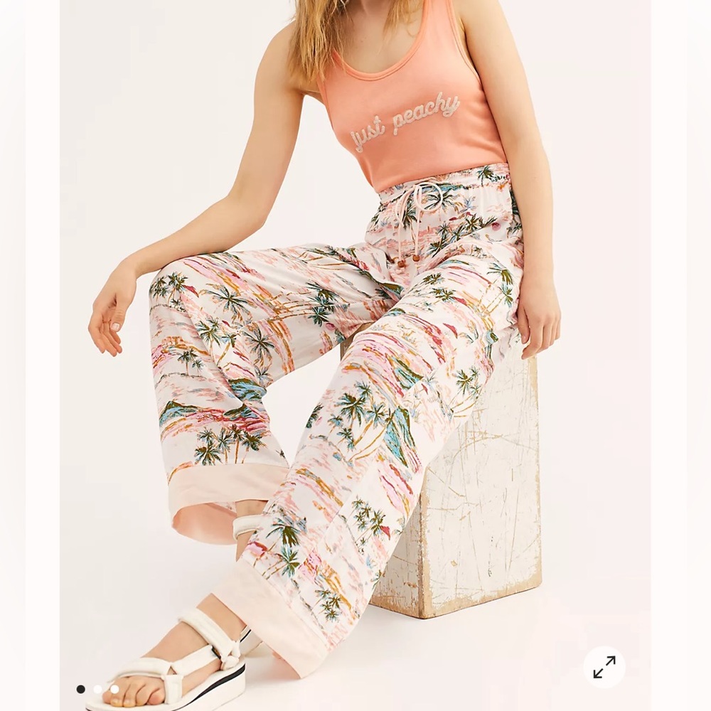 Free People •M• Blue Lagoon Drawstring Pants